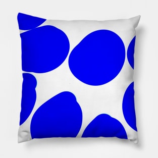 blue dots shape design Pillow