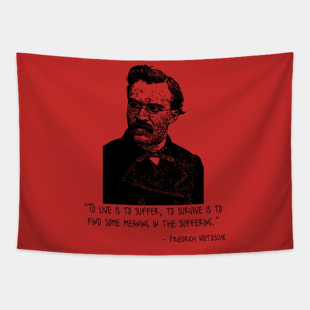 Friedrich Nietzsche Tapestry by Yethis