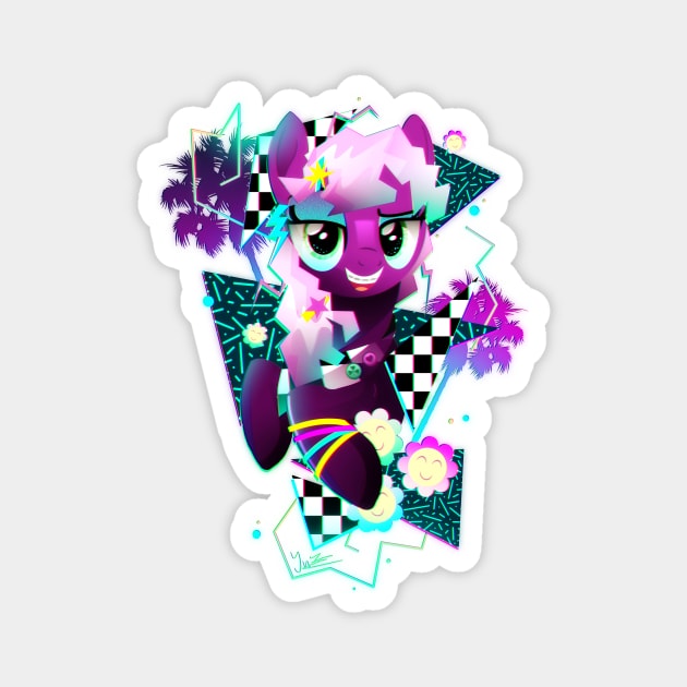 Synthwave Cheerilee Magnet by Ilona's Store