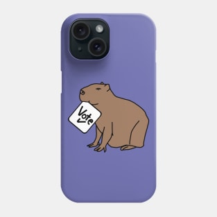 Capybara says Vote Phone Case