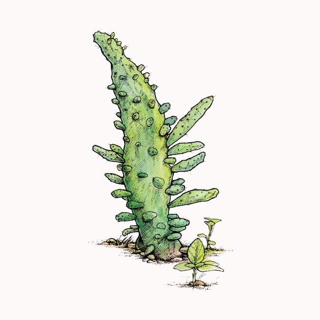 Opuntia Variegata by HenryBennettArt