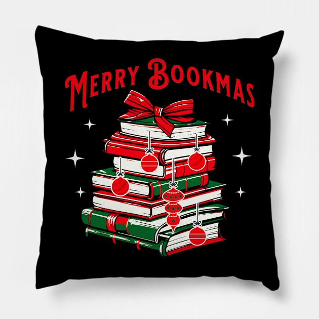 Merry Bookmas Pillow by TeaTimeTs