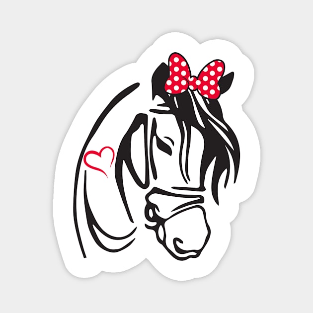 Horse lover Magnet by Kerlem