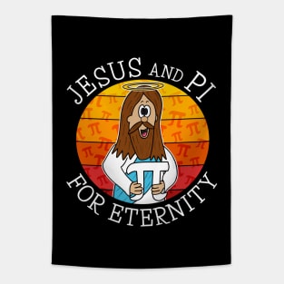 Pi Day Jesus Christian Mathematician Math Funny Tapestry