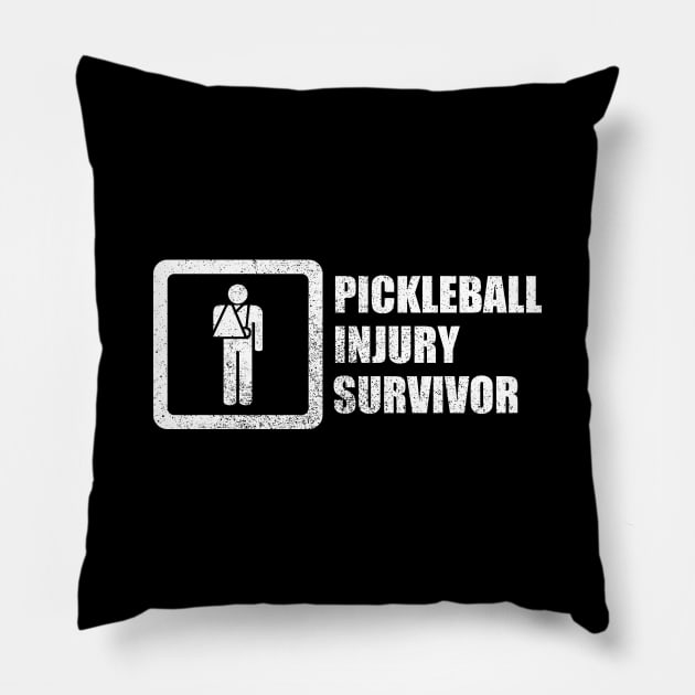 Pickleball Injury Survivor Pillow by GloopTrekker