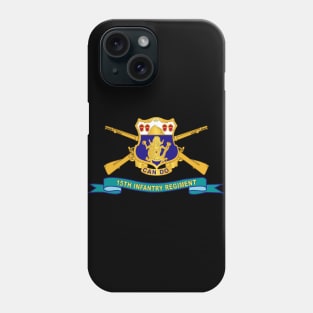 15th Infantry Regiment - DUI w Br - Ribbon X 300 Phone Case