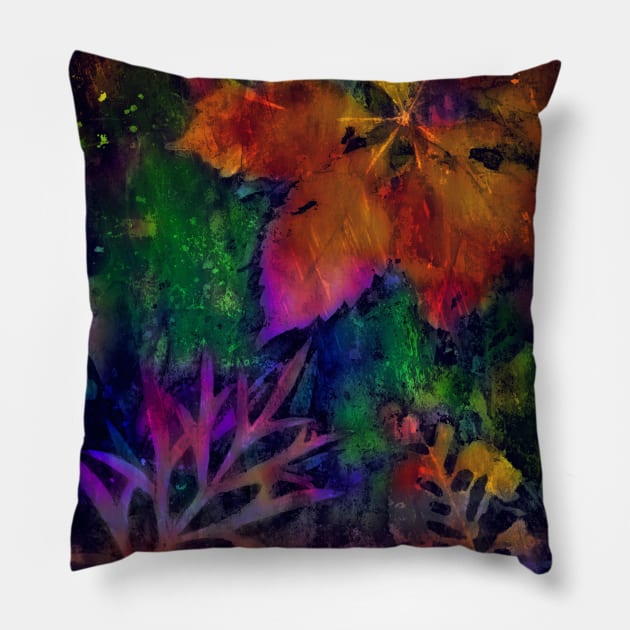 Botanical abstract 2 Pillow by redwitchart