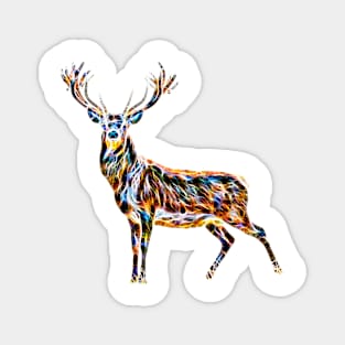 Colourful Stag Magnet