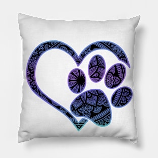 Dog Paw Lover, Dog Mom, Dog Dad, Dog Lover Pillow