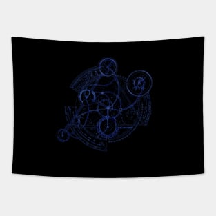 TRAOD Triangle Logo (All Seeing Eye) [Blue Version] Tapestry