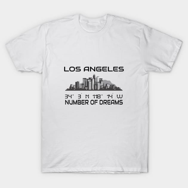 LA Skyline Print T-Shirt