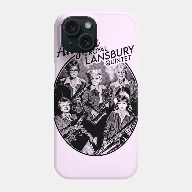 Angela and the Royal Lansbury Quintet (Angela Lansbury Band Shirt) Phone Case by UselessRob