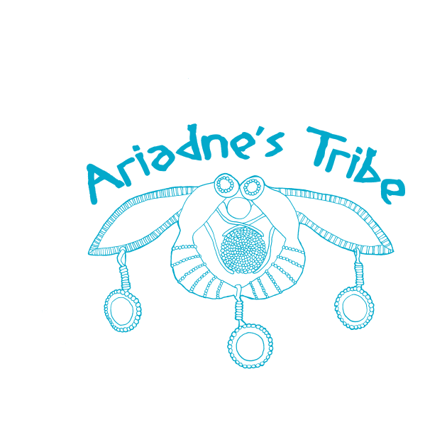 Ariadne's Tribe Official Logo in Aegean Blue by MsLauraPerry