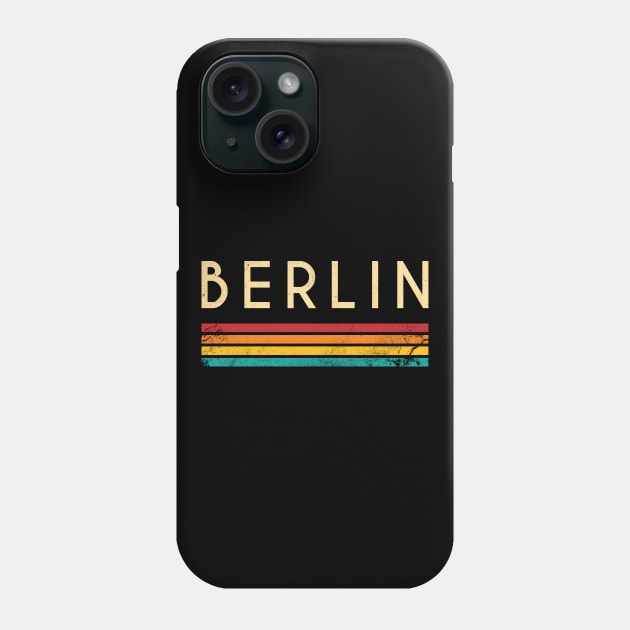 Retro Vintage Berlin City Nostalgic Phone Case by fizzyllama