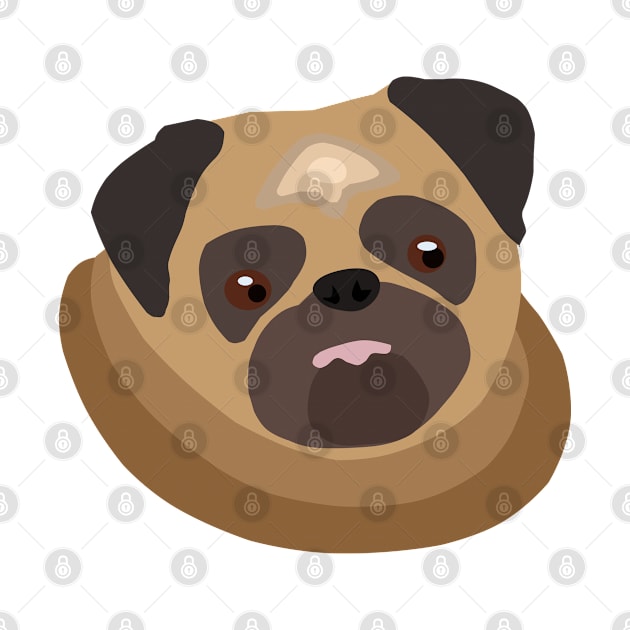 Cute fat pug – drawing of a puppy pug by strangelyhandsome