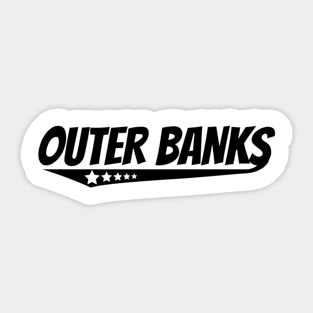 Retro Outer Banks Logo Outer Banks Sticker Teepublic