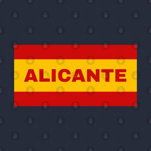 Alicante City in Spanish Flag Colors by aybe7elf