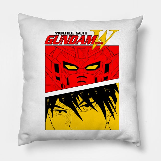 gundam wing Pillow by Amartwork