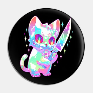 Cute Party Cat Raver EDM Festival Rave Pin