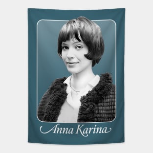 Anna Karina \/\/\ Retro Style Fan Artwork Tapestry