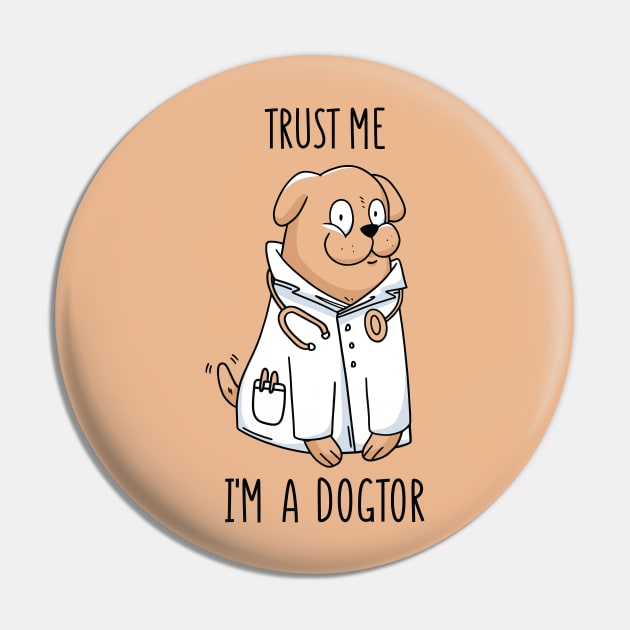 Doctor Dog Pin by LR_Collections