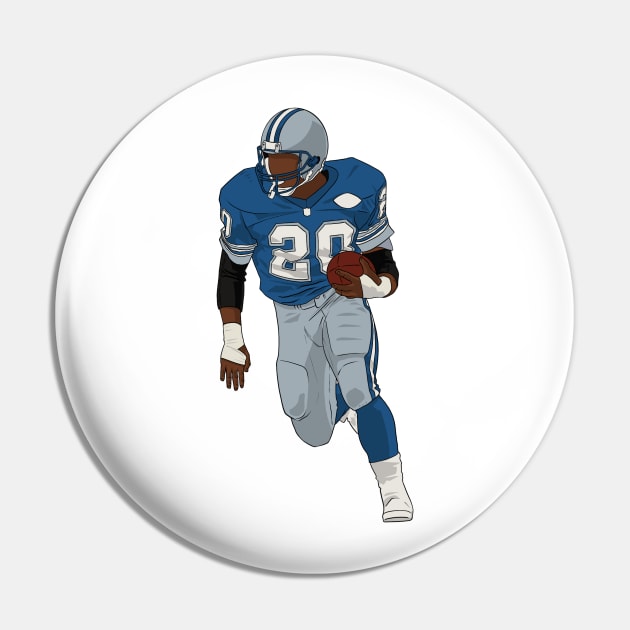 Barry Sanders Pin by SickSticksCo