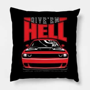 Give'em Hell Dodge Challenger Pillow