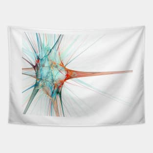 Nerve cell, abstract artwork (P360/0498) Tapestry