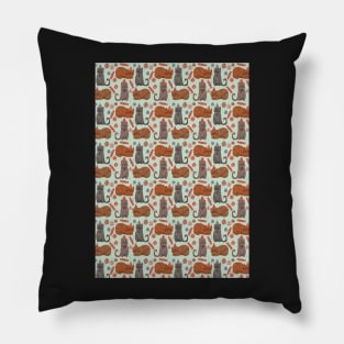 Christmas-cats-party-hats Pillow