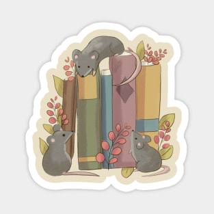 Books and rats Magnet