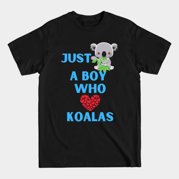 Discover just a boy who loves koalas - V - T-Shirt