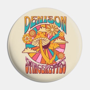 Vintage Denison Stingerettes t-shirt Pin