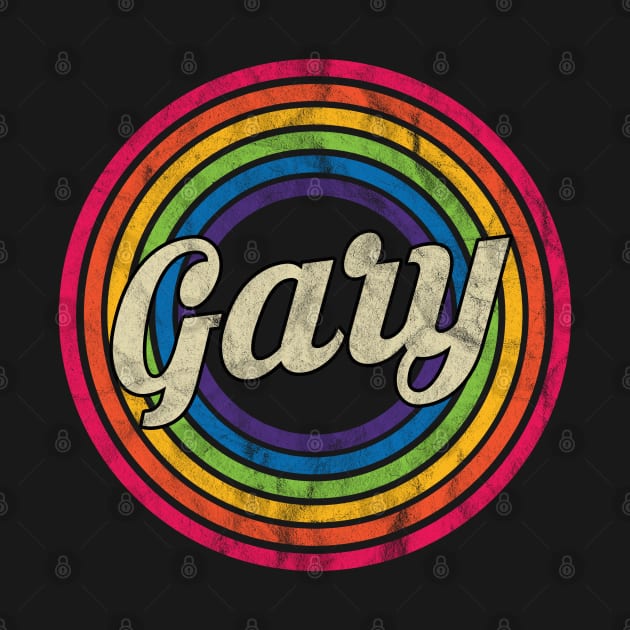 Gary - Retro Rainbow Faded-Style by MaydenArt