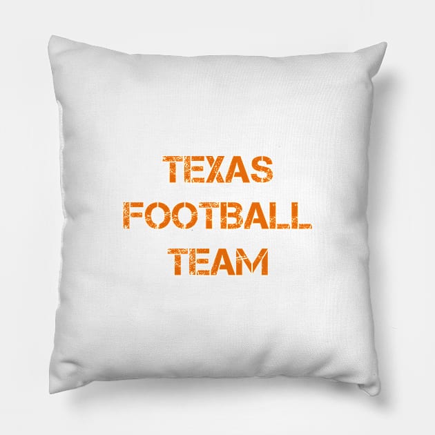 Texas Football Team Pillow by Coolthings