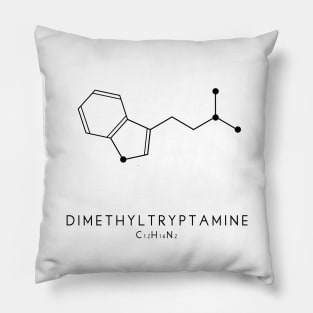 Dimethyltryptamine / DMT Molecular Structure in White Pillow