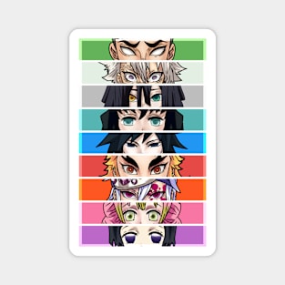 The 9 Hashira kimetsu no yaiba Magnet