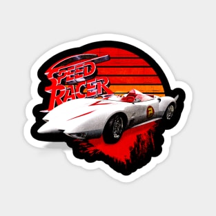 speed racer retro Magnet