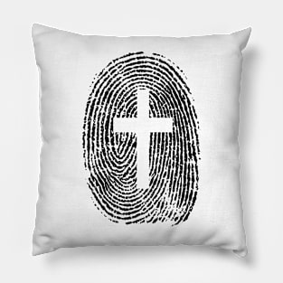 Cross Fingerprint Pillow