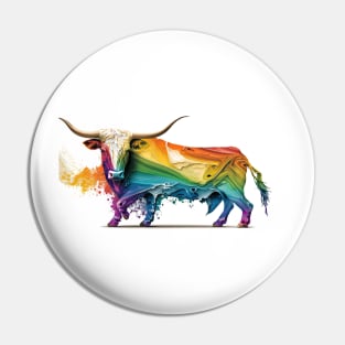 Longhorn Bull Pin