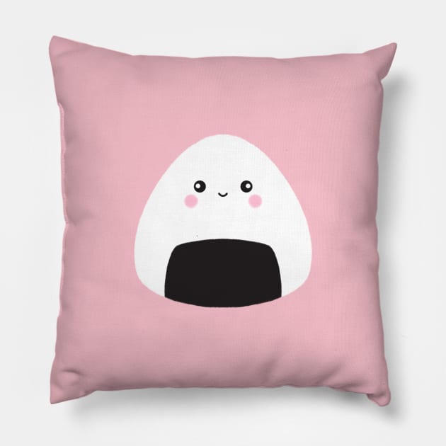 Cute Onigiri Pillow by lisanisafazrin