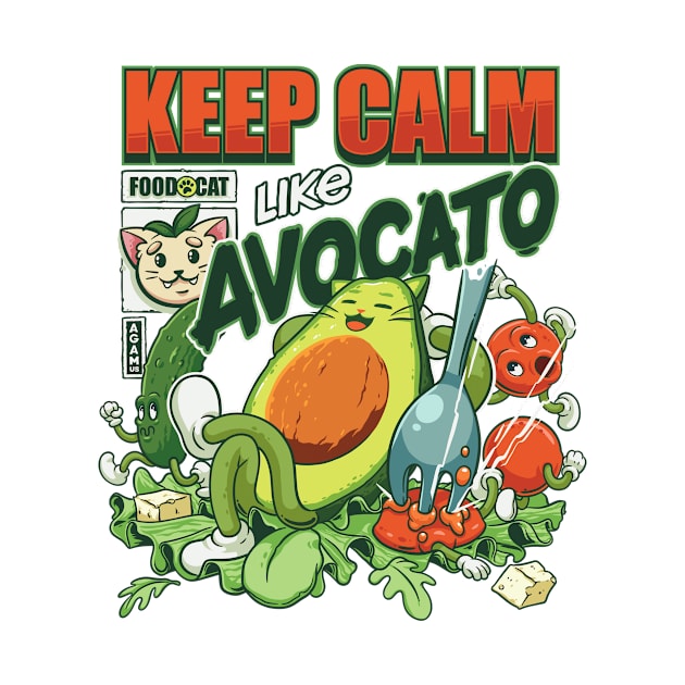 Keep Calm Like Avocato by AGAMUS