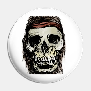 Bandana Skull Pin