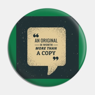 T-Shirt original quote Pin