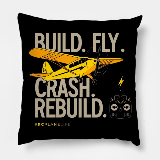 Build Fly Rebuild - RC Planes Pillow by Pannolinno