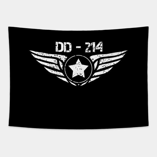 DD 214 Alumni Air Force Soldier Tapestry by A Comic Wizard