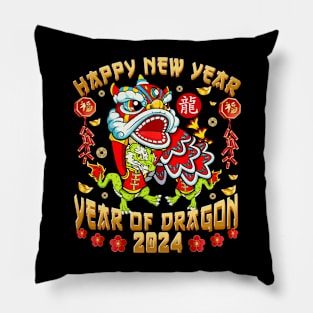 Lunar New Year 2024 Shirt Gifts Chinese Lunar New 2024 Year of The Dragon Zodiac Pillow