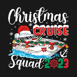 christmas cruise squad 2023 xmas family cruising Vacation Trip T-Shirt