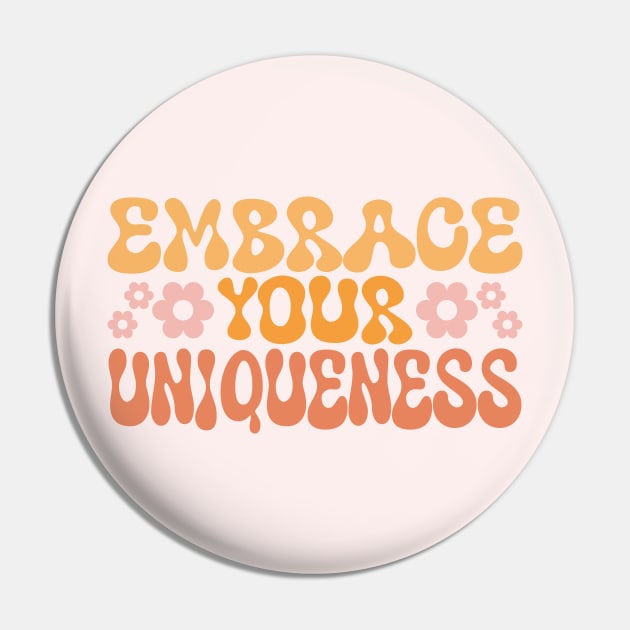 Embrace Your Uniqueness. Boho lettering motivation quote Pin by Ardhsells