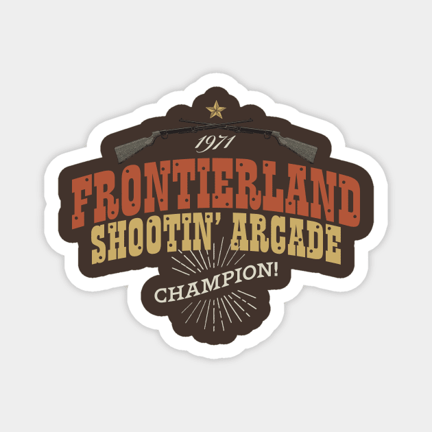 Shootin' Arcade Champion Magnet by GoAwayGreen