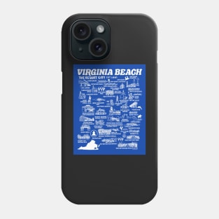 Virginia Beach Map Phone Case